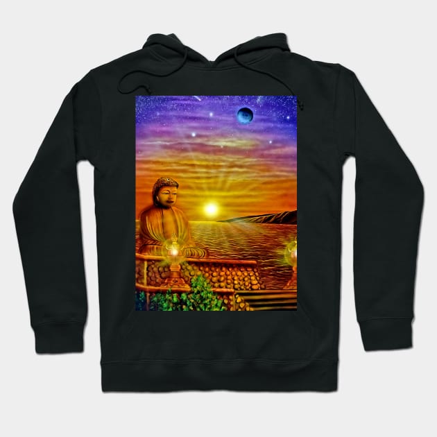 Mystical Buddha Hoodie by Coreoceanart